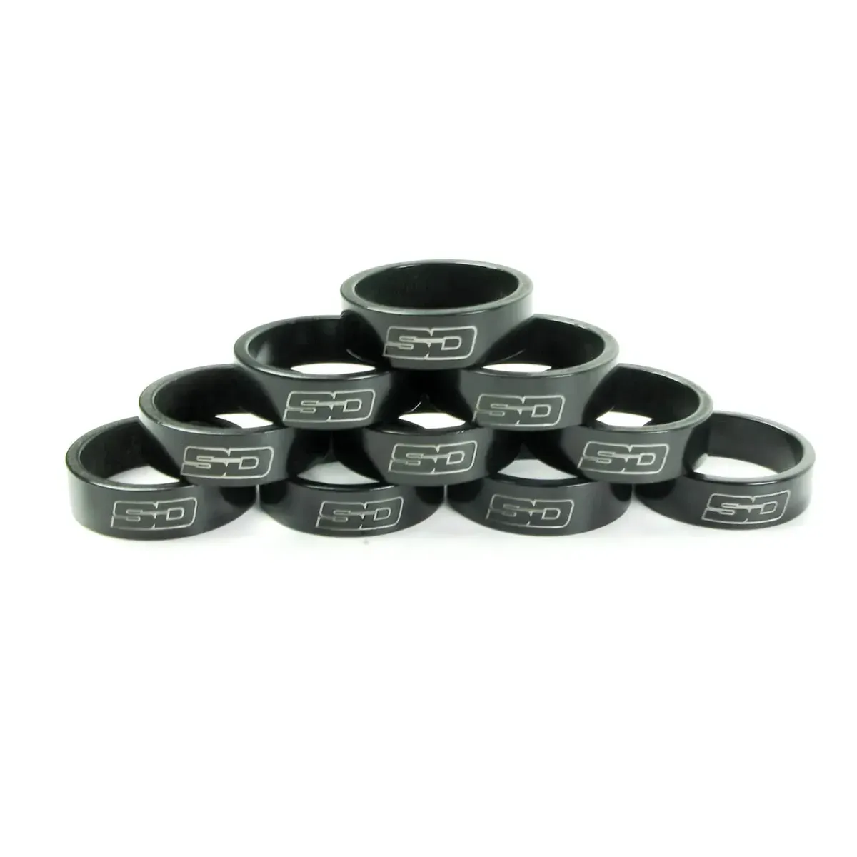 SD Stem Spacer Bulk 10x 10 mm Black